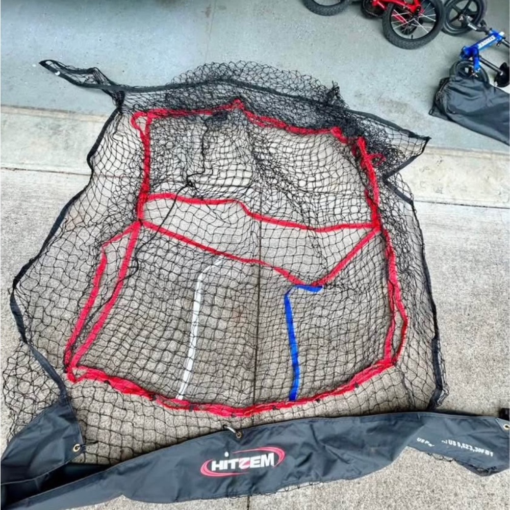 Baseball softball hitting/pitching net